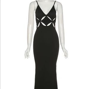 Black cutout dress